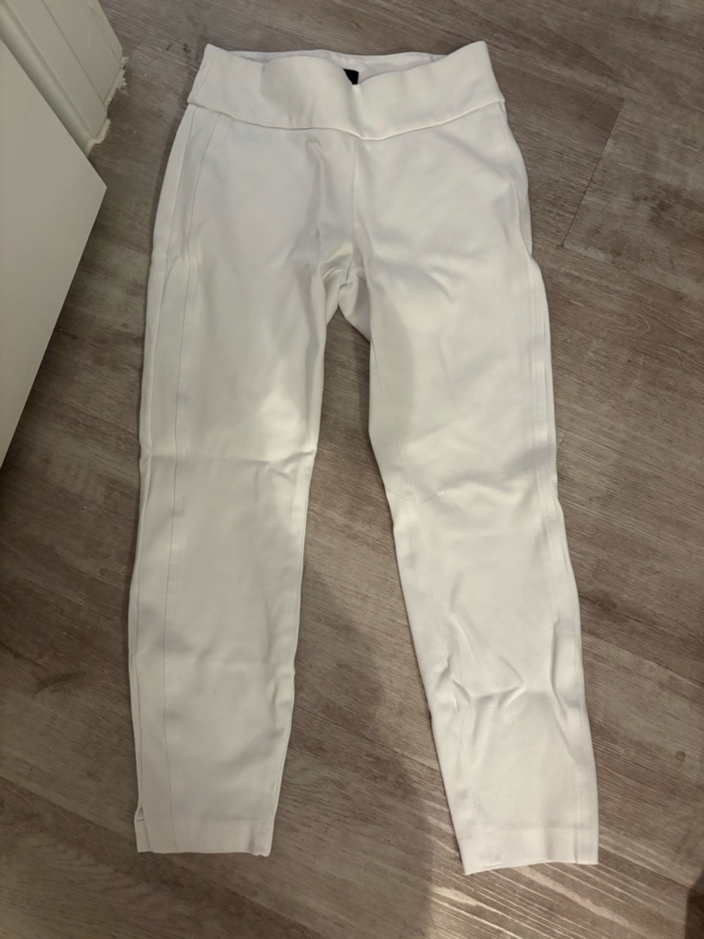 Express White Ponte Slim Ankle Pants